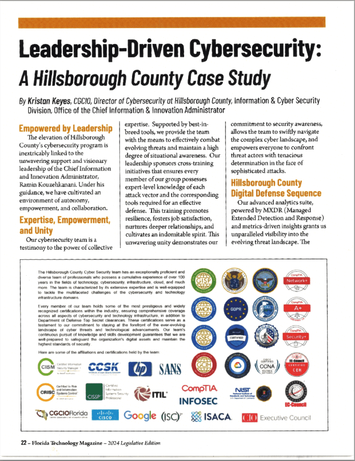 Alan Mariotti - Hillsborough County | Cybersecurity Leadership